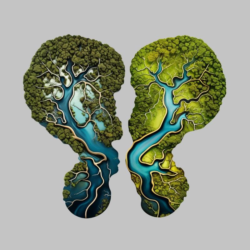 Climate Change Lungs Forest River Environment Shirt