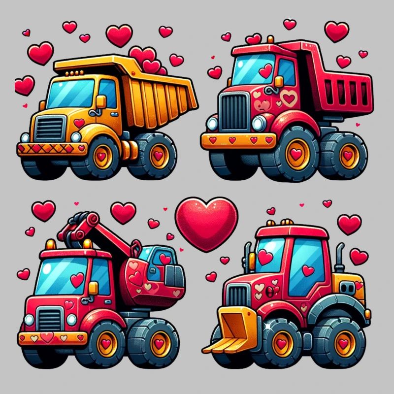 Tiny Builders' Affection - Construction T-Shirt