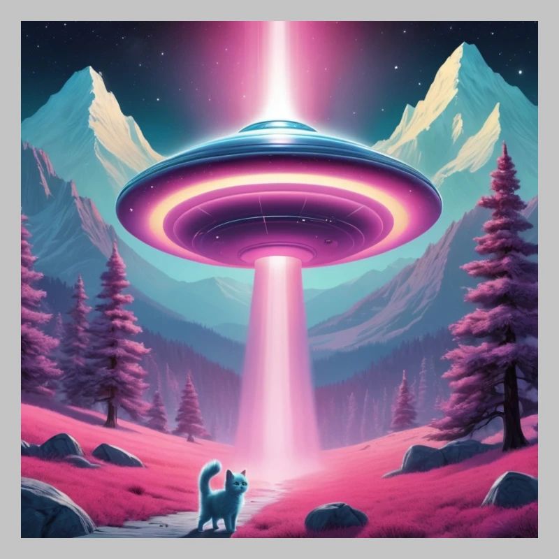 Ufo mit Kätzchen