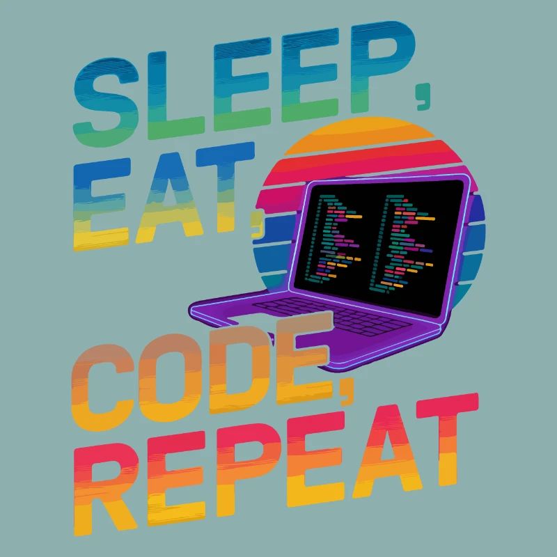 Sleep Eat Code Repeat Geschenk für Coder