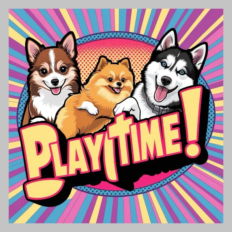 Comic Dogs - Playtime
