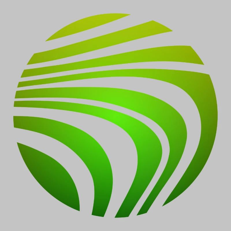 Psychedelic Pattern Green Gradient