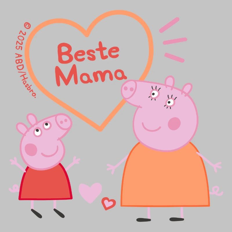 Peppa Pig Design Beste Mama Mit Peppa & Mama Wutz