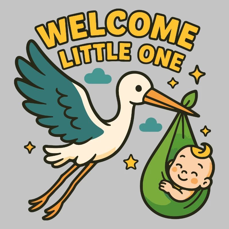 Arrivée du bébé cigogne – « Welcome Little One »