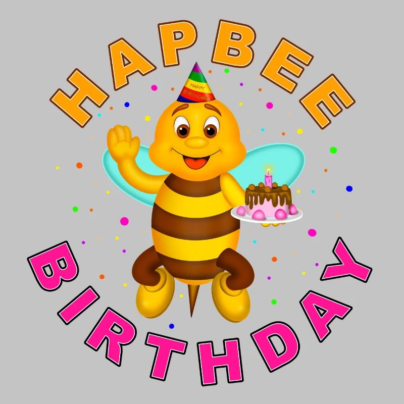 HAPBEE Birthday with text
