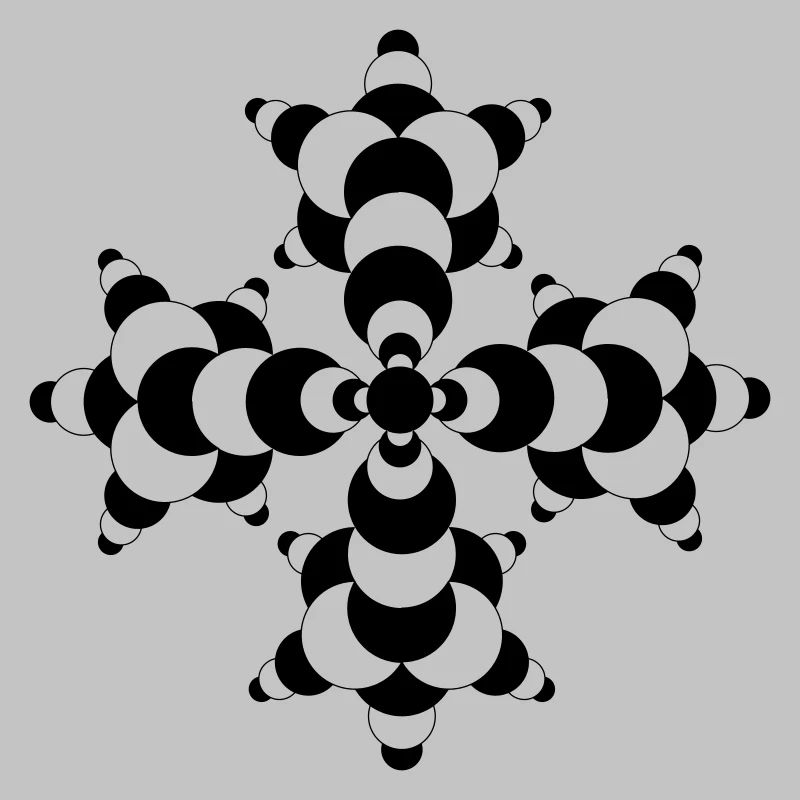 Fractal Molecule Crop Circle
