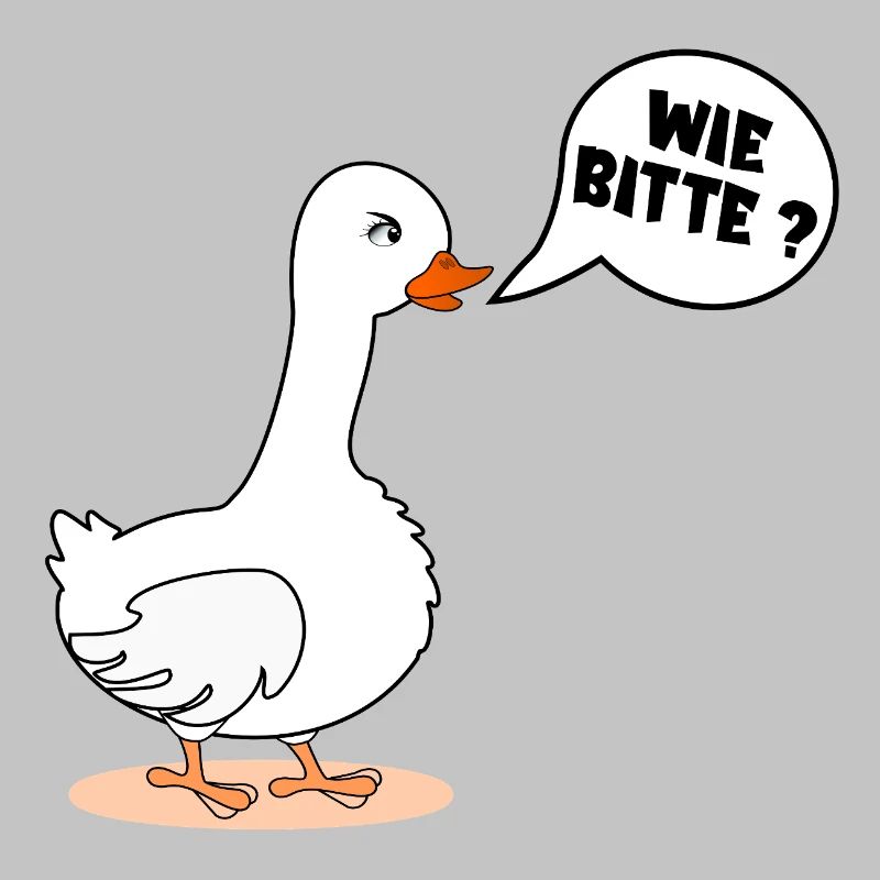 SELF-CONFIDENCE GOOSE AS PLEASE