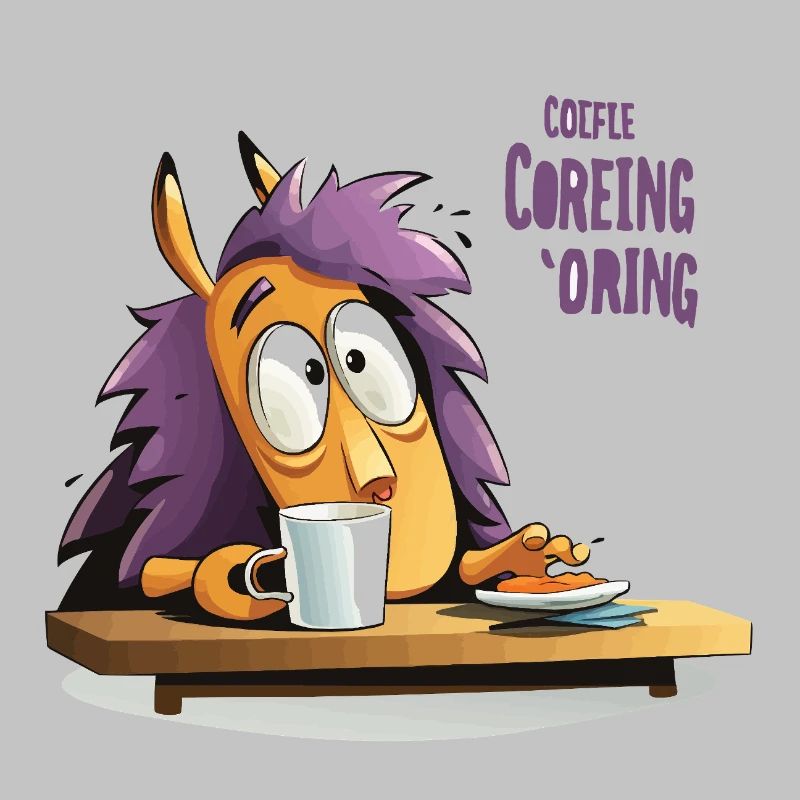 Kaffee Igel am Morgen