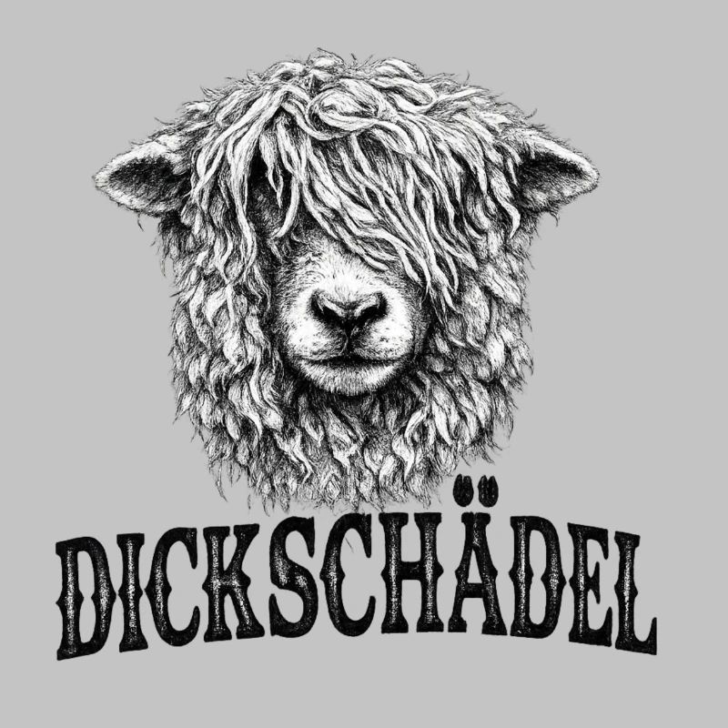 Witziges Schaf Dickschädel