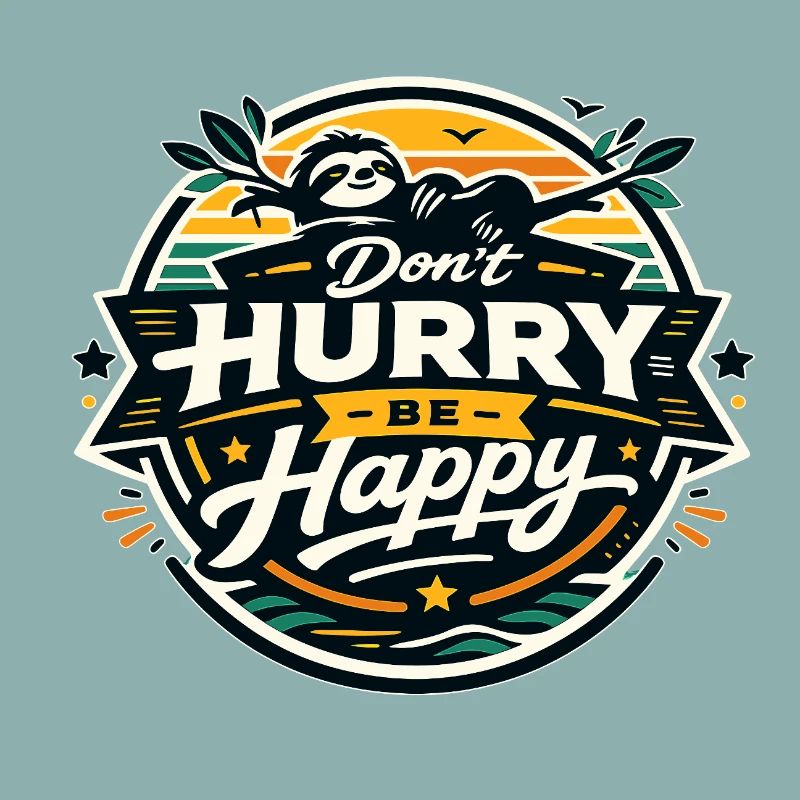 Dont Hurry Be Happy Sloth