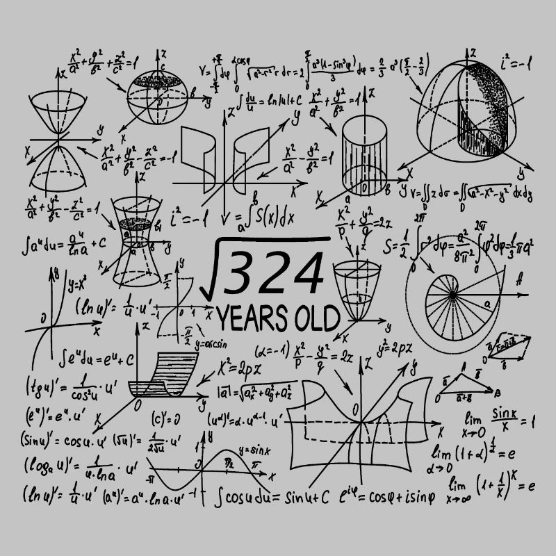18th Birthday Math Math Student Mathefan