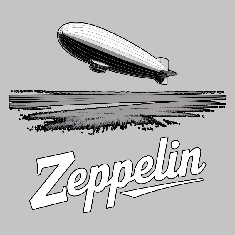 Dirigeable Zeppelin Rétro Vintage