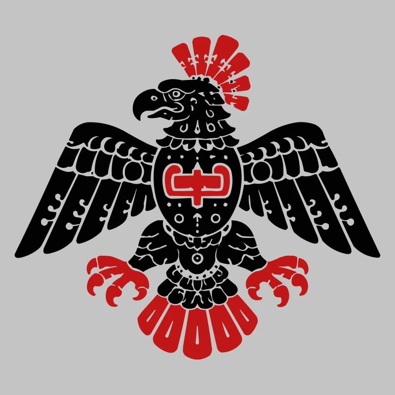 Aztec Eagle Totem Pattern