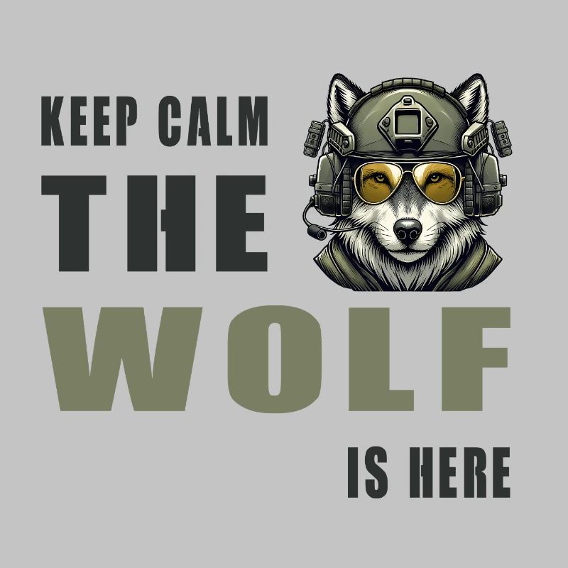 Keep Calm Wolf Is Here