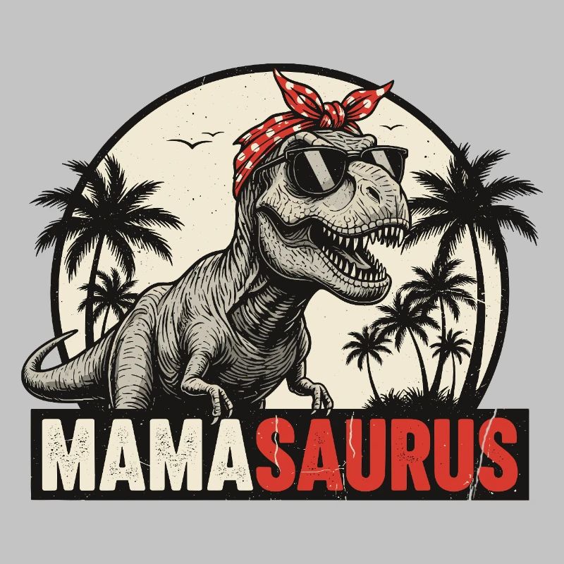 Mamasaurus – Un design T-Rex cool pour les mamans