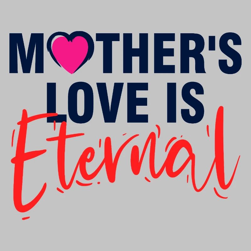 L’amour de la mère est une typographie élégante éternelle