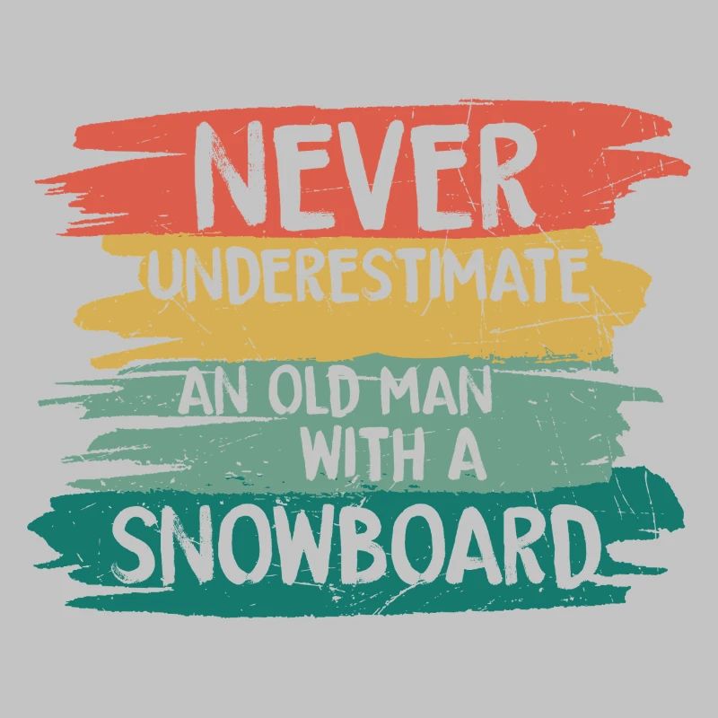 Never underestimate old snowboarder
