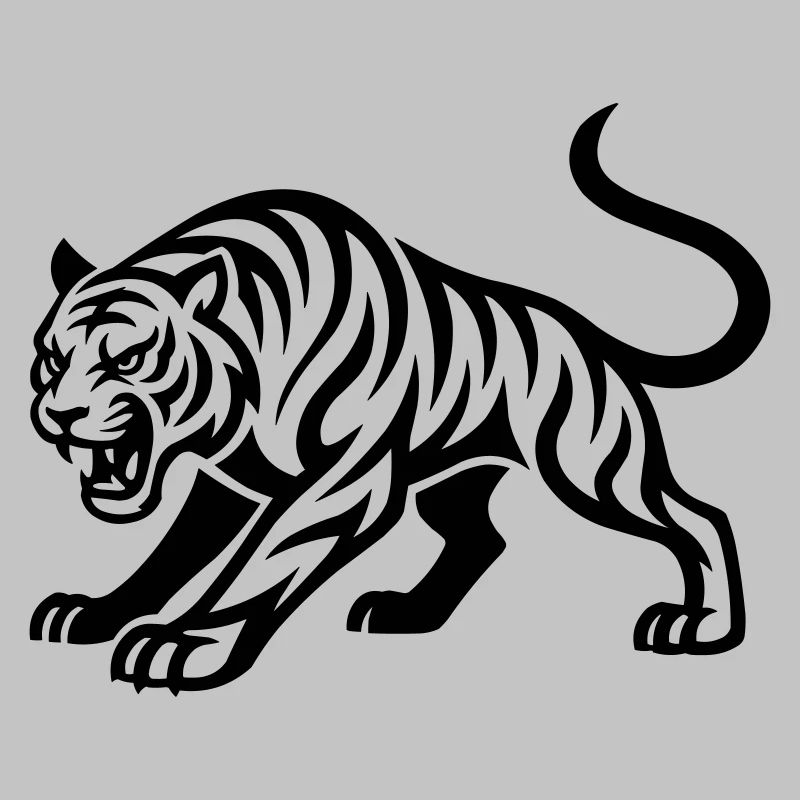 Dark Tiger Silhouette