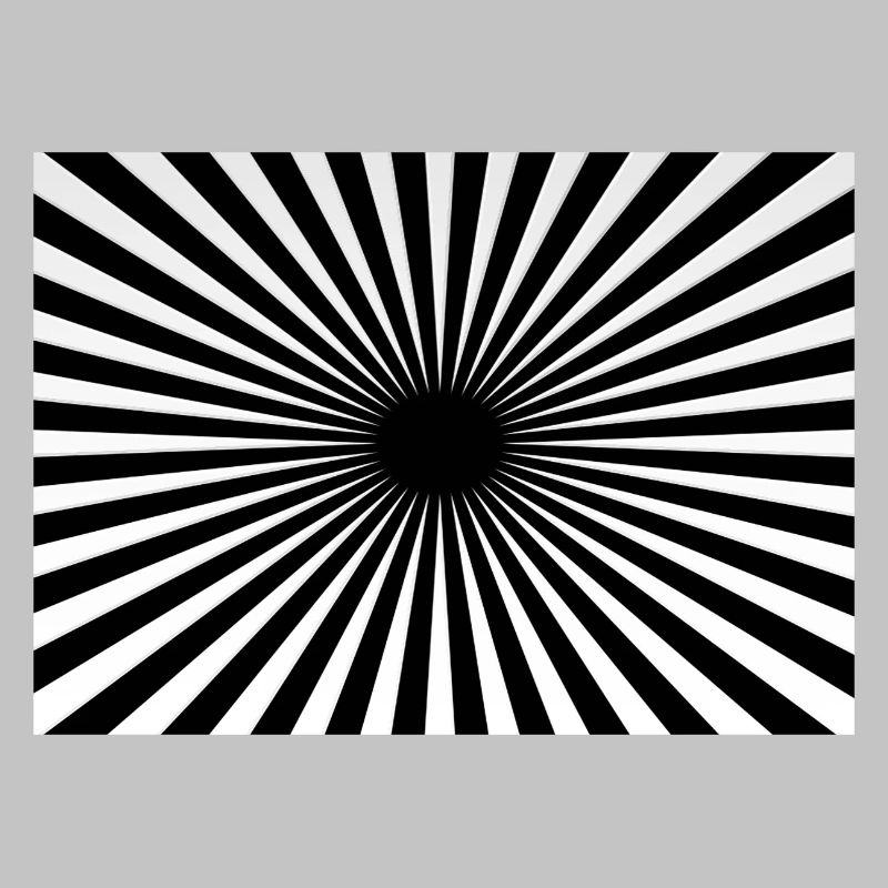 Hypnotic Centered Radial Rays