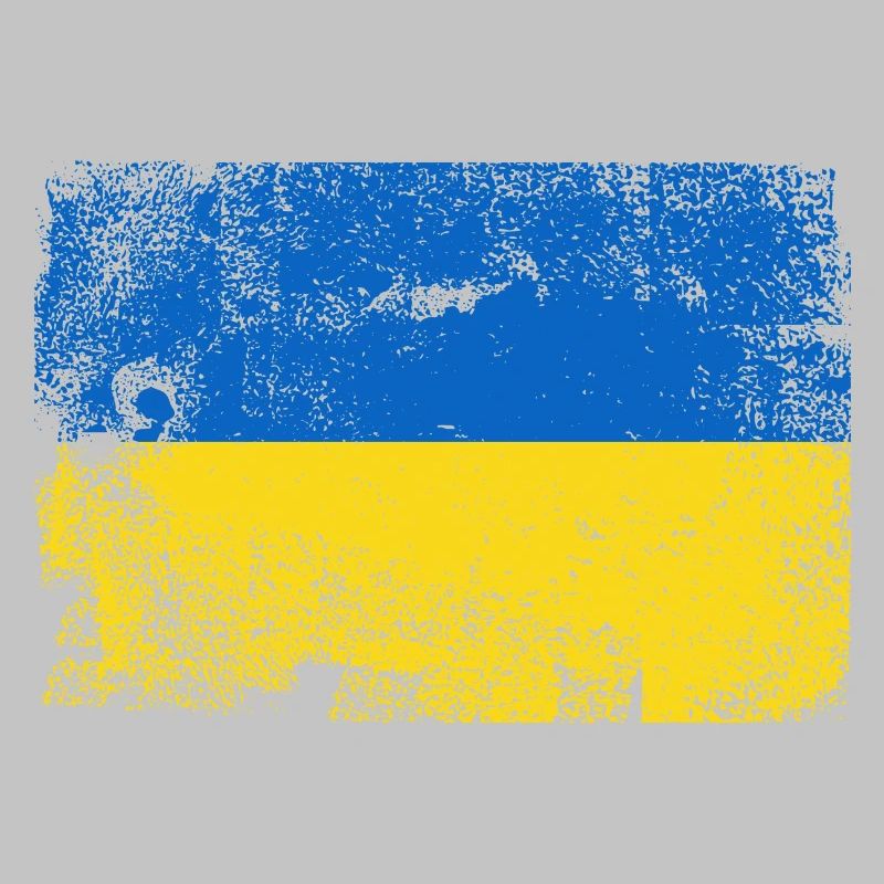 Palette de drapeaux ukrainiens brossés
