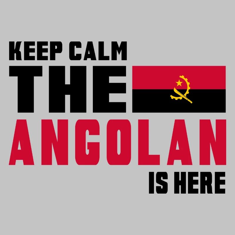 Keep Calm Angola Flaggen Design