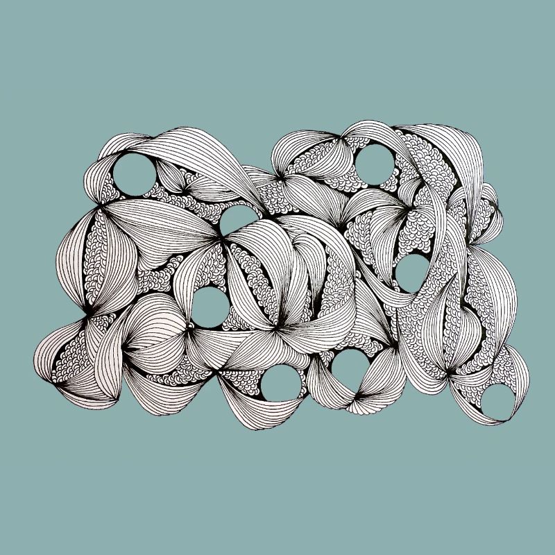 Lined Leaf Weave Pattern