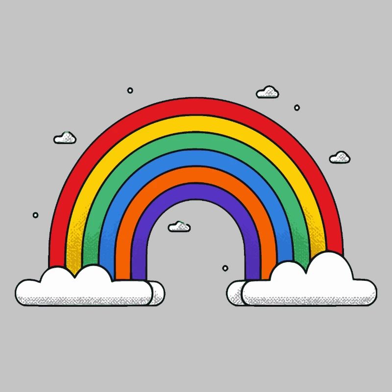 Arc-en-ciel sur les nuages