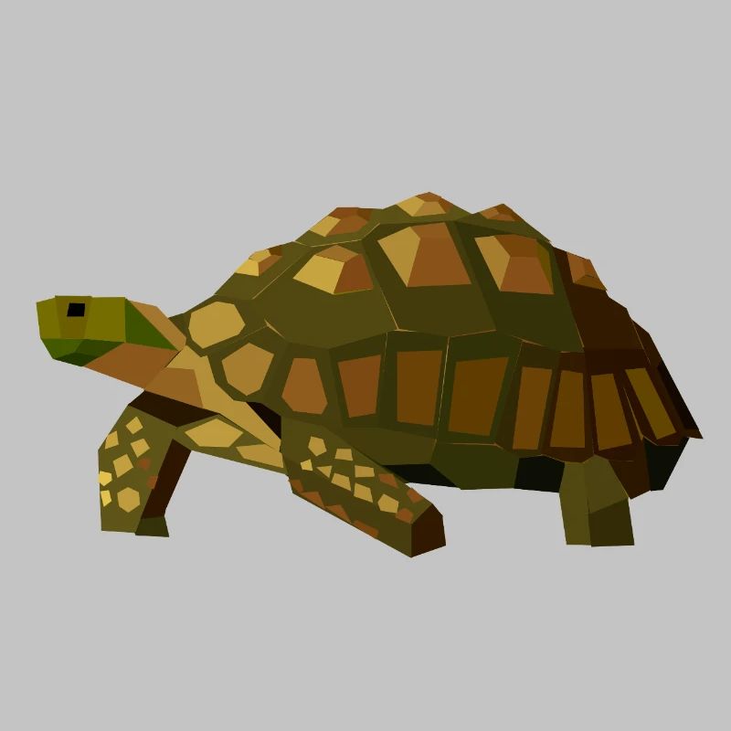 Geometric Turtle - Animal Low Poly