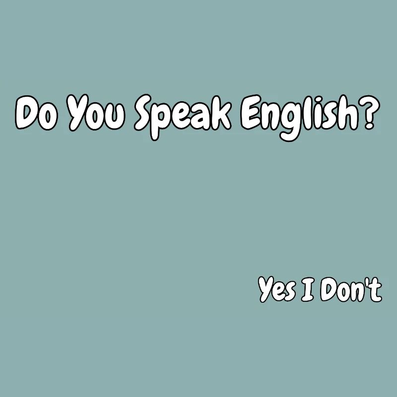 Funny English Language Joke Design