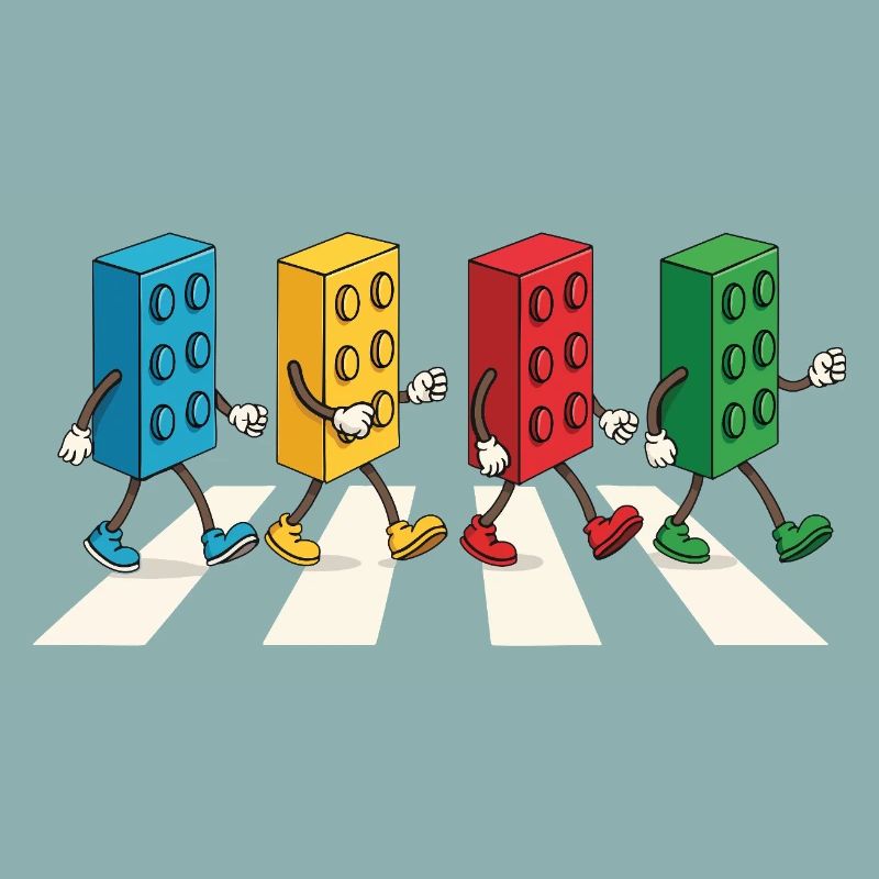 Zebra Made Of Bricks Creative Block Builder