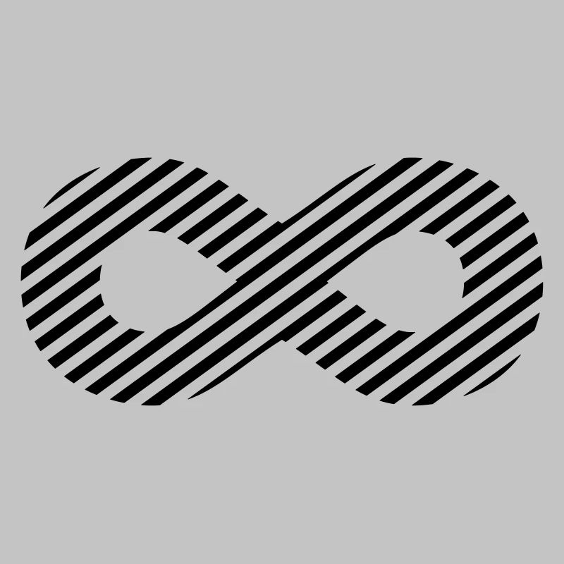 Signe de l'infini - rayures de modèle