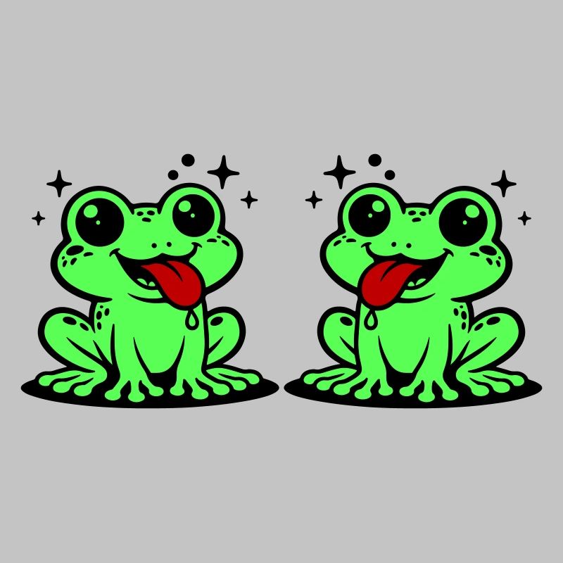 Toad couple frog