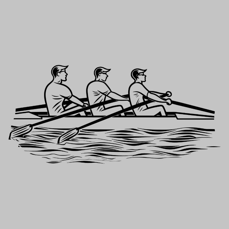 Rowing Team Drawing