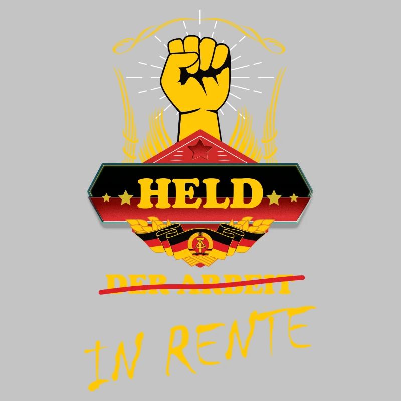 Held der Arbeit in Rente - Rentner Geschenk