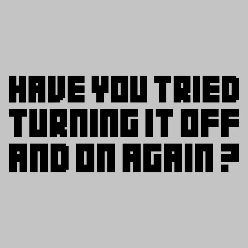 Turning It Off – Nerdiges Computer Statemen