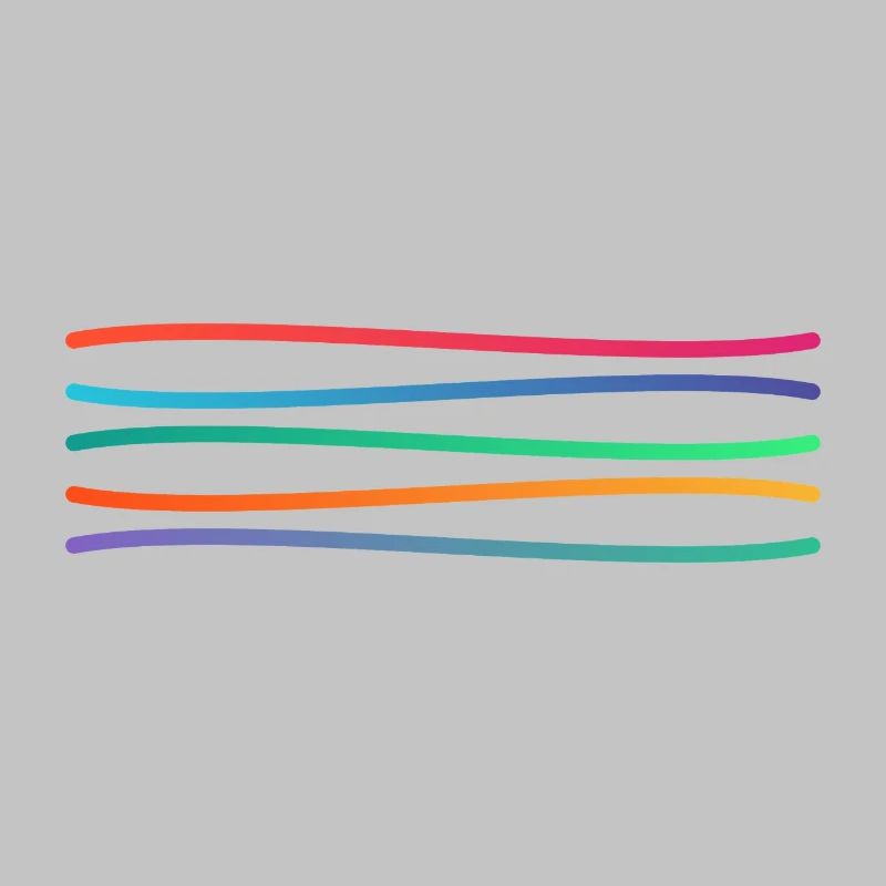Regenbogen Linienkunst