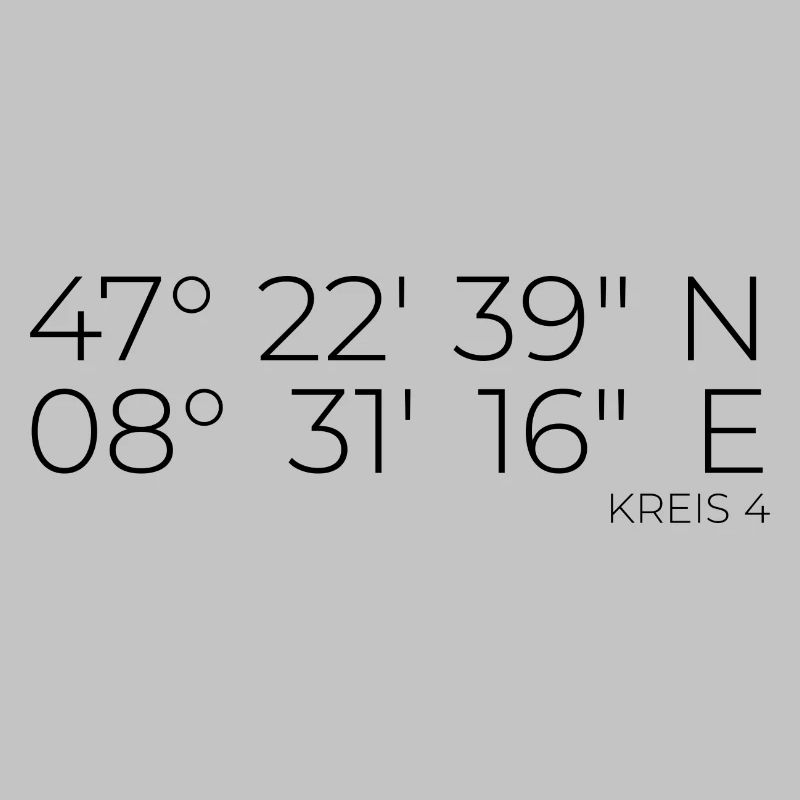 Coordinates Kreis 4 Zurich