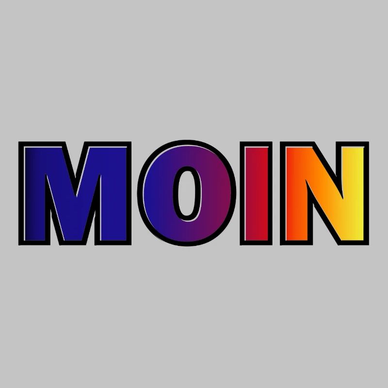 MOIN Gradient Typo Druck