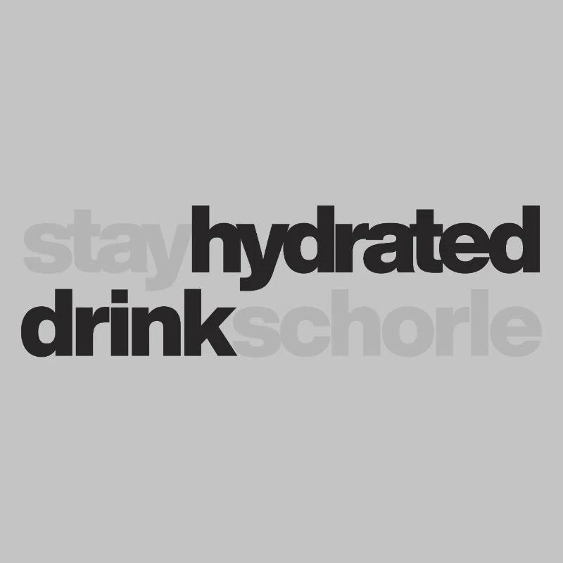 Restez hydraté - buvez du spritzer