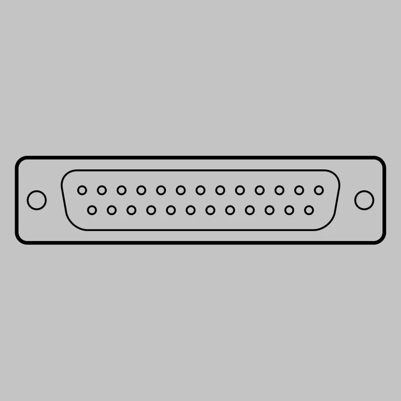 DB 25 Connector Parallel, Drucker