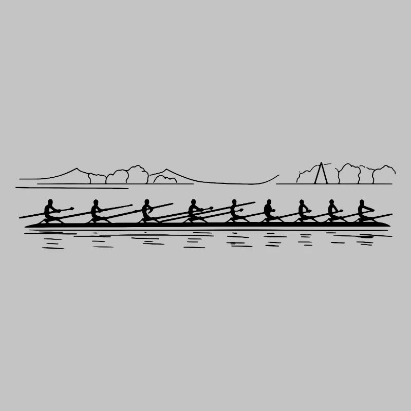 Rowing Team Sketch