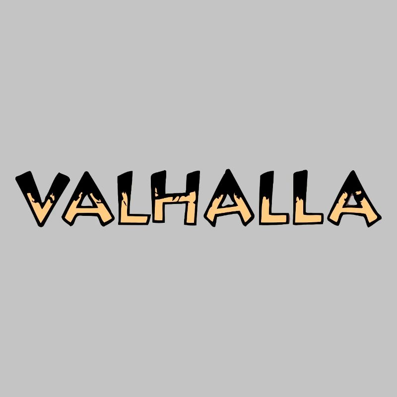 Valhalla Rune Gelb und Schwarz
