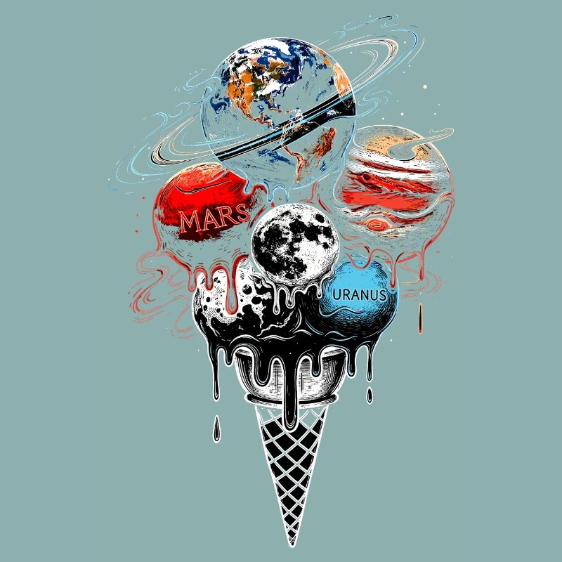 Planète Cream Scoop - Space Galaxy Science