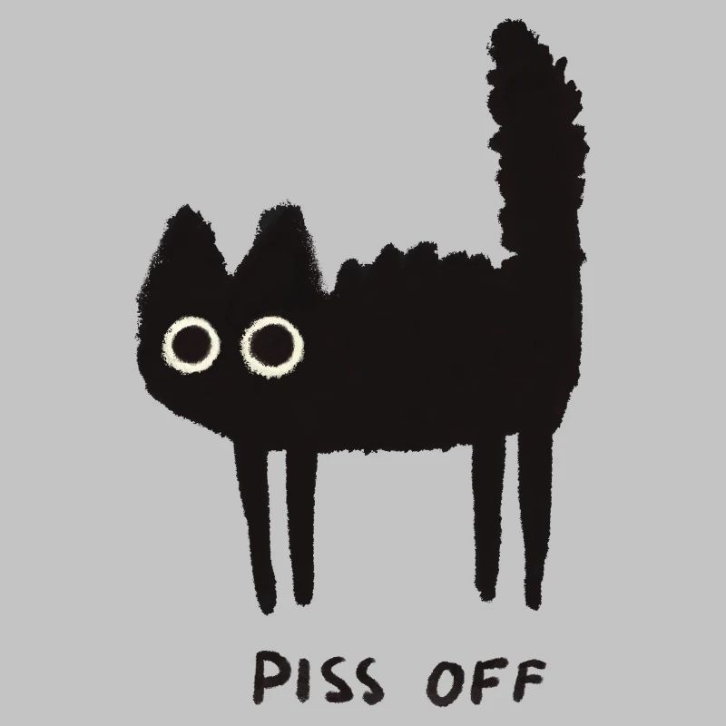 Grumpy Kitty Vibes - Laissez-moi tranquille