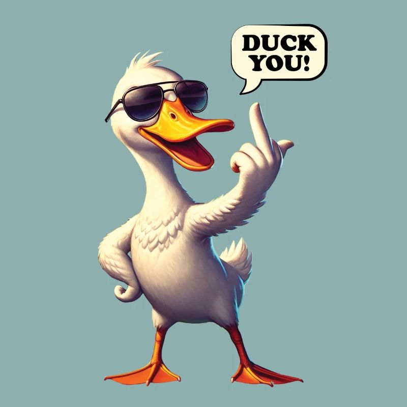 Funny Comic "DuckYou" Duck