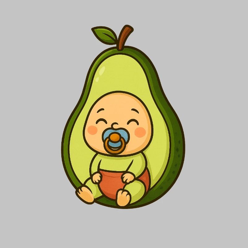 Mignon imprimé bébé avocat