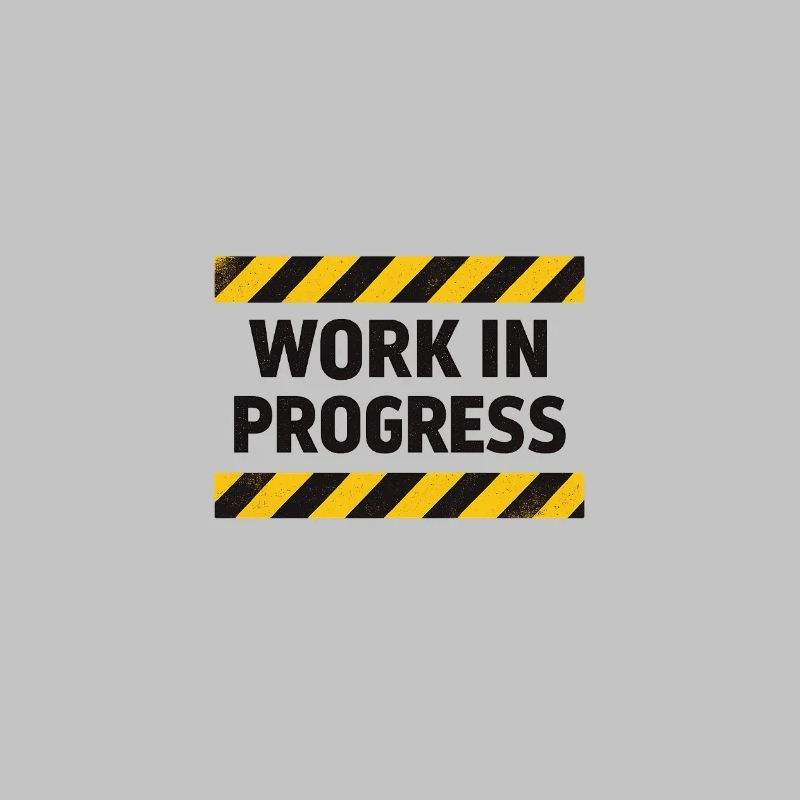 Progrès en cours – bande d’avertissement