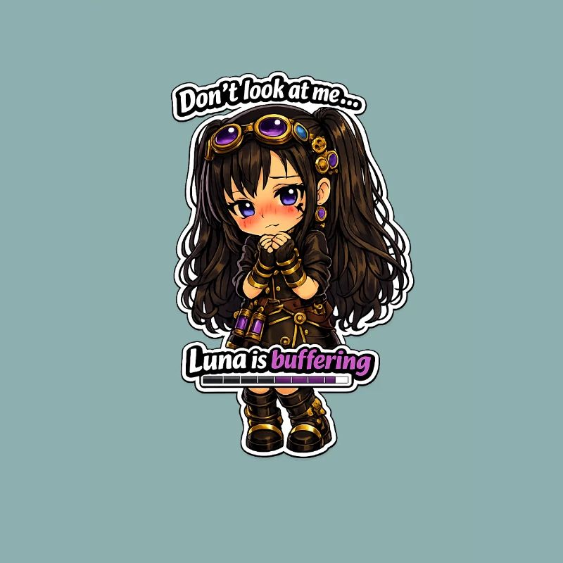 Luna Buffing Chibi Steampunk