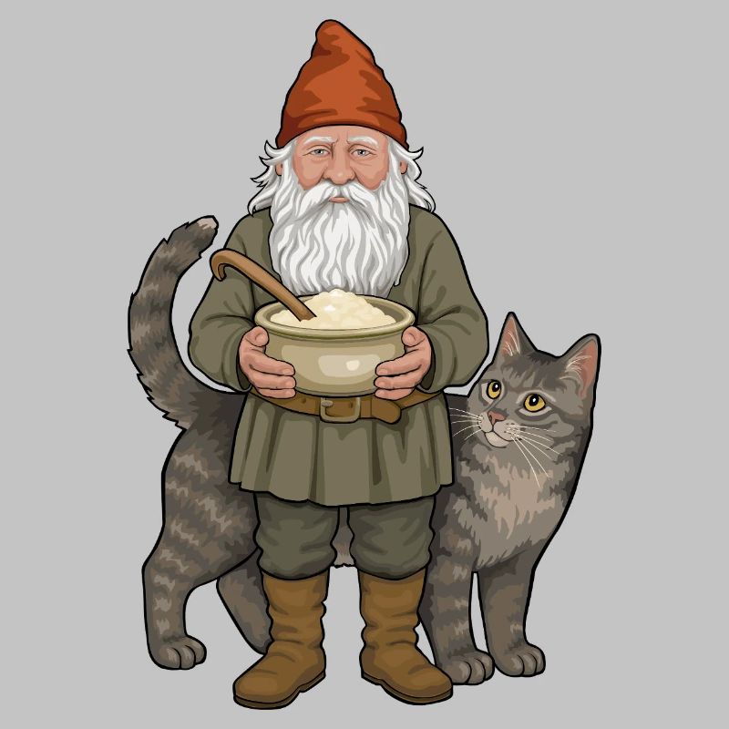 L’elfe de la ferme et le chat