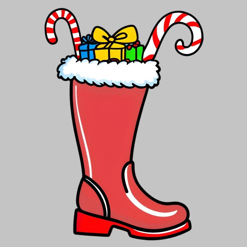 Bas de Noël avec cadeaux